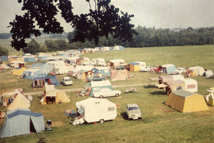 Camping 'Ferienpark Hainz am See' am Waginger See 1977